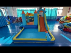 Slide inflável de palhaço com tema de elefante Parque de diversões para crianças