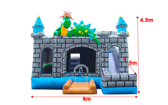 Casa de Dinossauro Inflável com Slide Jumping Castle para crianças