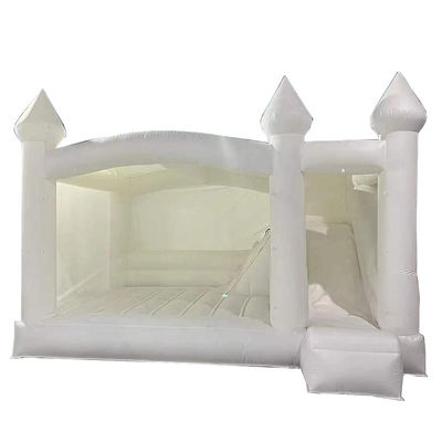 Casa de Salto de Casamento Branco Com Slide Kids Jumping Castle