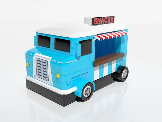Jogos infláveis ao ar livre Carro azul Snack Tenda de comida para aluguel Venda