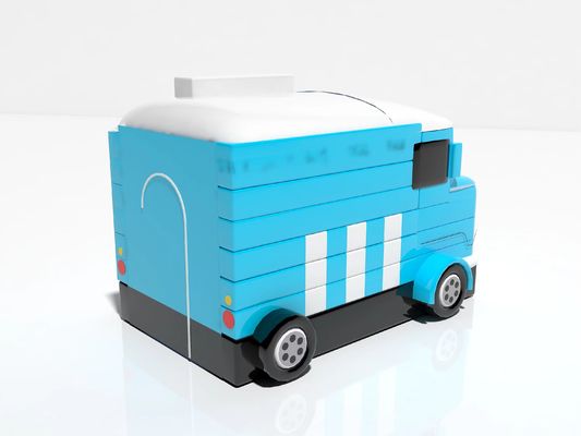 Jogos infláveis ao ar livre Carro azul Snack Tenda de comida para aluguel Venda