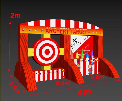 Jogos de Carnaval infláveis Aluguer de tiro com arco para parque de diversões ao ar livre