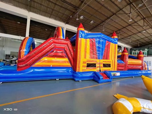 Crianças inflável casa de salto e deslizamento personalizado com tampa de piscina
