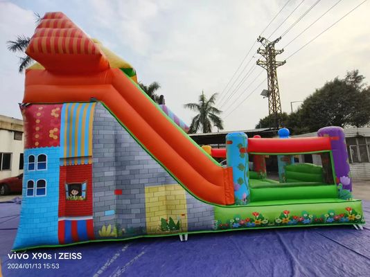 Parque de diversões Slides infláveis secos com tema da loja de doces