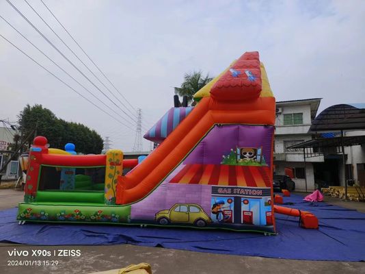 Parque de diversões Slides infláveis secos com tema da loja de doces