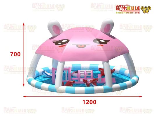 Piscina de água inflável para crianças personalizada com pequenos brinquedos flutuantes