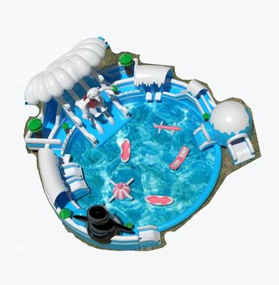 Snow World Parque aquático inflável ao ar livre personalizado com piscina grande e redonda