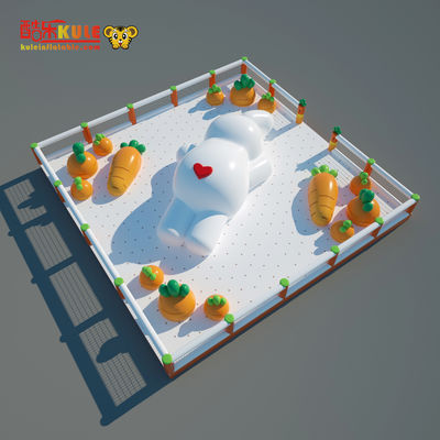 Grande piscina coelho inflável com cenoura saltando castelo de Boucny