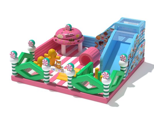Candy Park Magic Inflatable Castle Bounce House Para Crianças