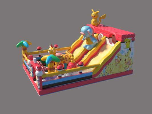 Pikachu Park Commercial Inflável Castelos Salto Com Grandes Deslizamentos