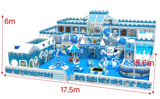 Equipamento comercial de playground interior macio com boneco de neve de inverno