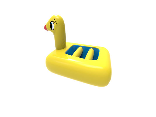 Pato Amarelo brinquedos flutuantes de água inflável em lago e oceano
