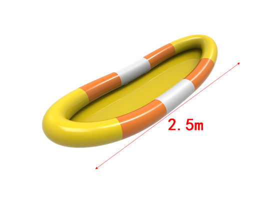 Piscina de água inflável de PVC Branco Amarelo Laranja Cor 2,5m Para crianças