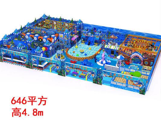 Equipamento de brinquedo para crianças personalizado com tema Blue Ocean Pirate