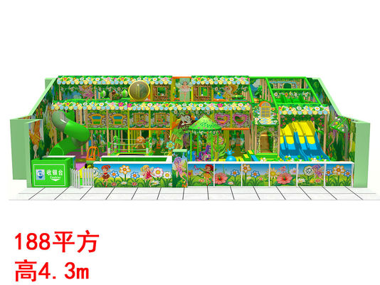 Green Garden Soft Playground Centro de Jogos Indoor para Pequeninos