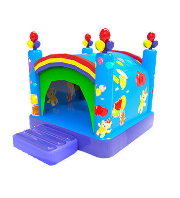 Tarpaulin inflável círculo redondo obstáculos curso castelo de salto logotipo personalizado