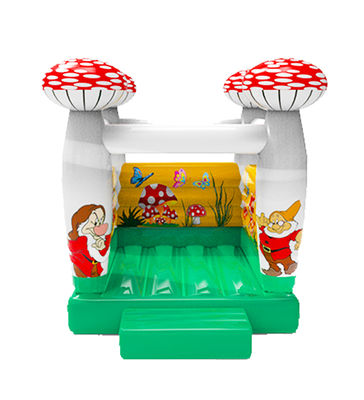 Fungos inflável Samll saltando Blow Up Castle para crianças