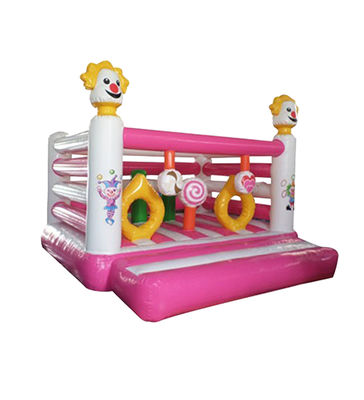 Dupla costura inflável círculo redondo Obstáculos Curso Bouncy Castle Impressão de logotipo