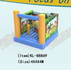 Pequeno castelo de macaco inflável de grau comercial 4*4*4m