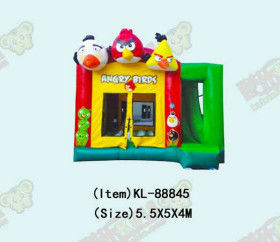 Angry Birds tema inflável castelo de salto duplo costura