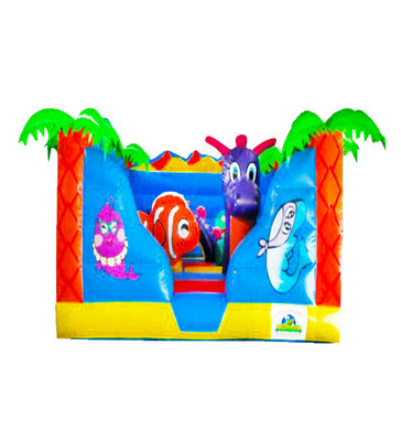 Blue Ocean Park Inflável Pequeno Castelo Bouncy Casa para Aluguer