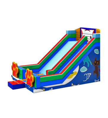 Parque de diversões inflável de gatos Slide temático para aluguel