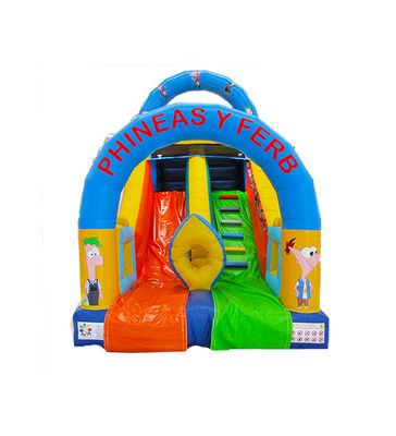 Parque infantil inflável Phineas Y Ferb Slide para alugar