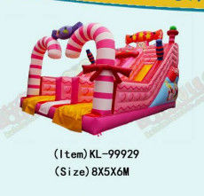 Sweet Candy Children Fun Park Deslizador Inflavel Para Aluguel