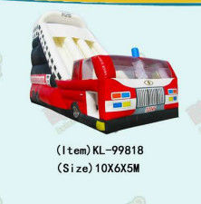 Personalize Slides Inflaveis Caminhão de Bombeiros Tema Para As Festas das Crianças