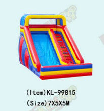Red Yellow Blue Industrial Inflatable Water Slides Para Outdoor