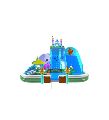 Parque infantil girafa inflável Slide de animais para alugar