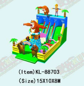 Parque infantil girafa inflável Slide de animais para alugar
