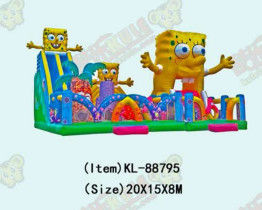 Parque de diversões inflável Bob Esponja Slide Parque de diversões colorido