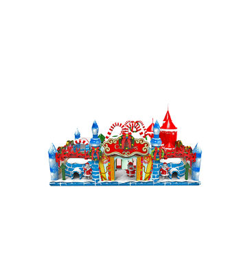 Temática de Natal Parque Infantil Colorido Slide Inflavel Bouncy