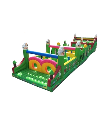 Entretenimento inflável para crianças: divertimento - tempo de brincadeira de pista de obstáculos essencial