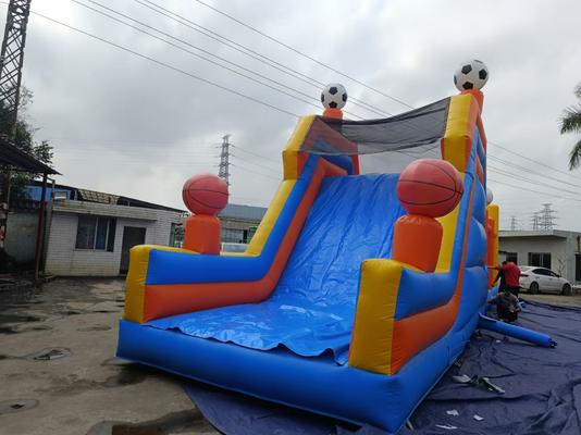 Multi - colored Inflatable Obstacle with Sport Icons with Bright Hues