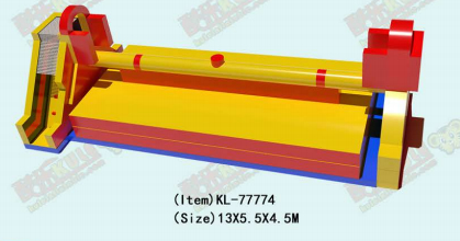 Amarelo - Vermelho Estrutura de Jogo Inflável Aparelho de Construção Alegre