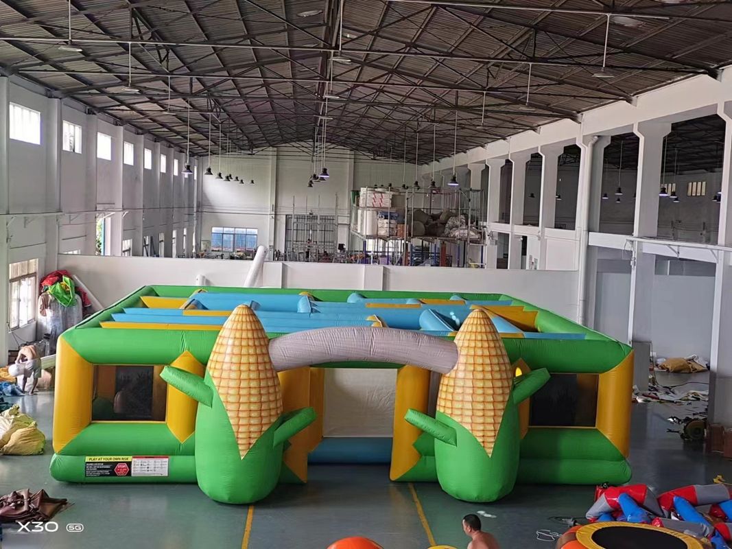 Popcorn Maze Jogos infláveis ao ar livre Grande tamanho Para adulto