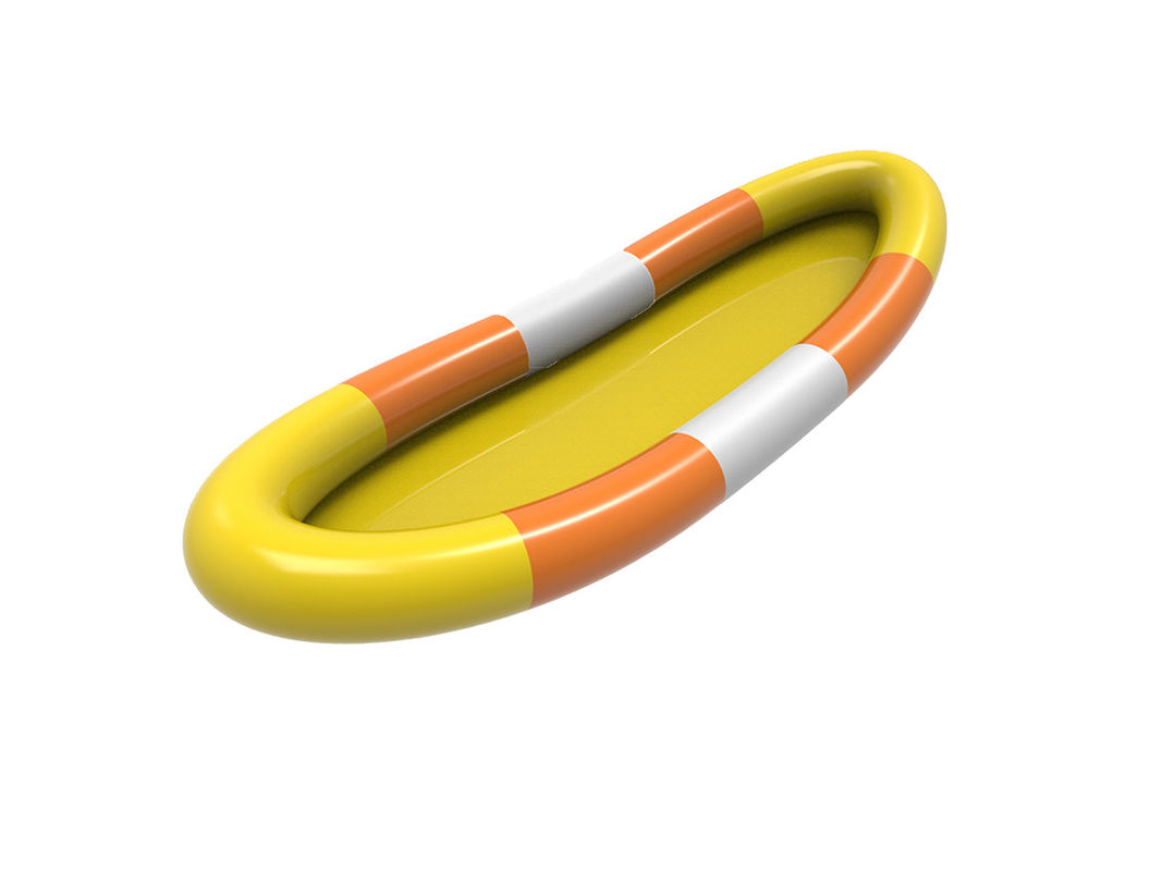 Piscina de água inflável de PVC Branco Amarelo Laranja Cor 2,5m Para crianças
