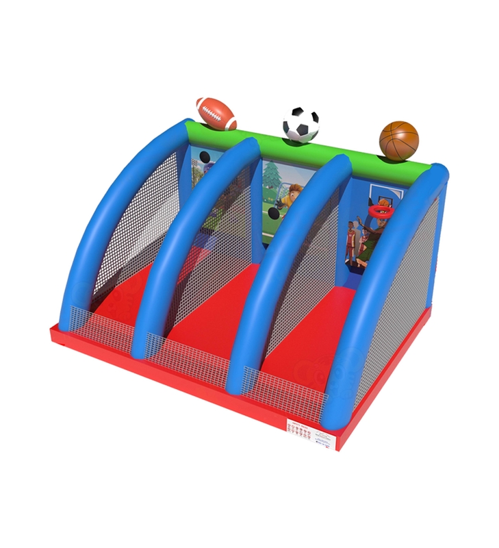 3 - Desporto Cor inflável - Bola bloqueada - Campo de jogos de tiro