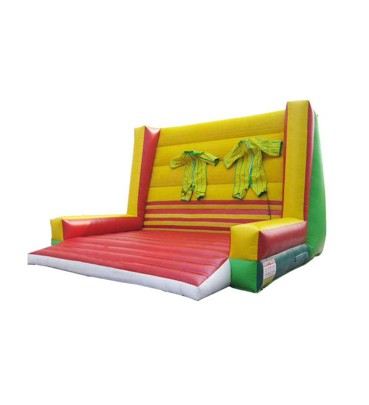 Atração Divertida de Parede Pegajosa Inflável com Dois Trajes Incluídos - Estrutura de Escalada para Desafios Emocionantes